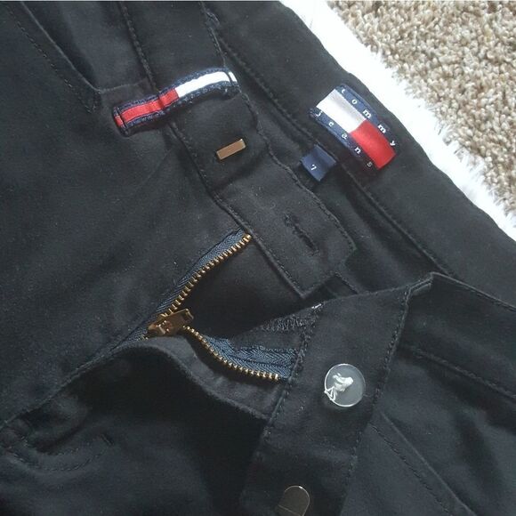 Tommy Hilfiger Vintage Pants Y2K Black Bootcut Women’s Size 7 - Picture 7 of 10